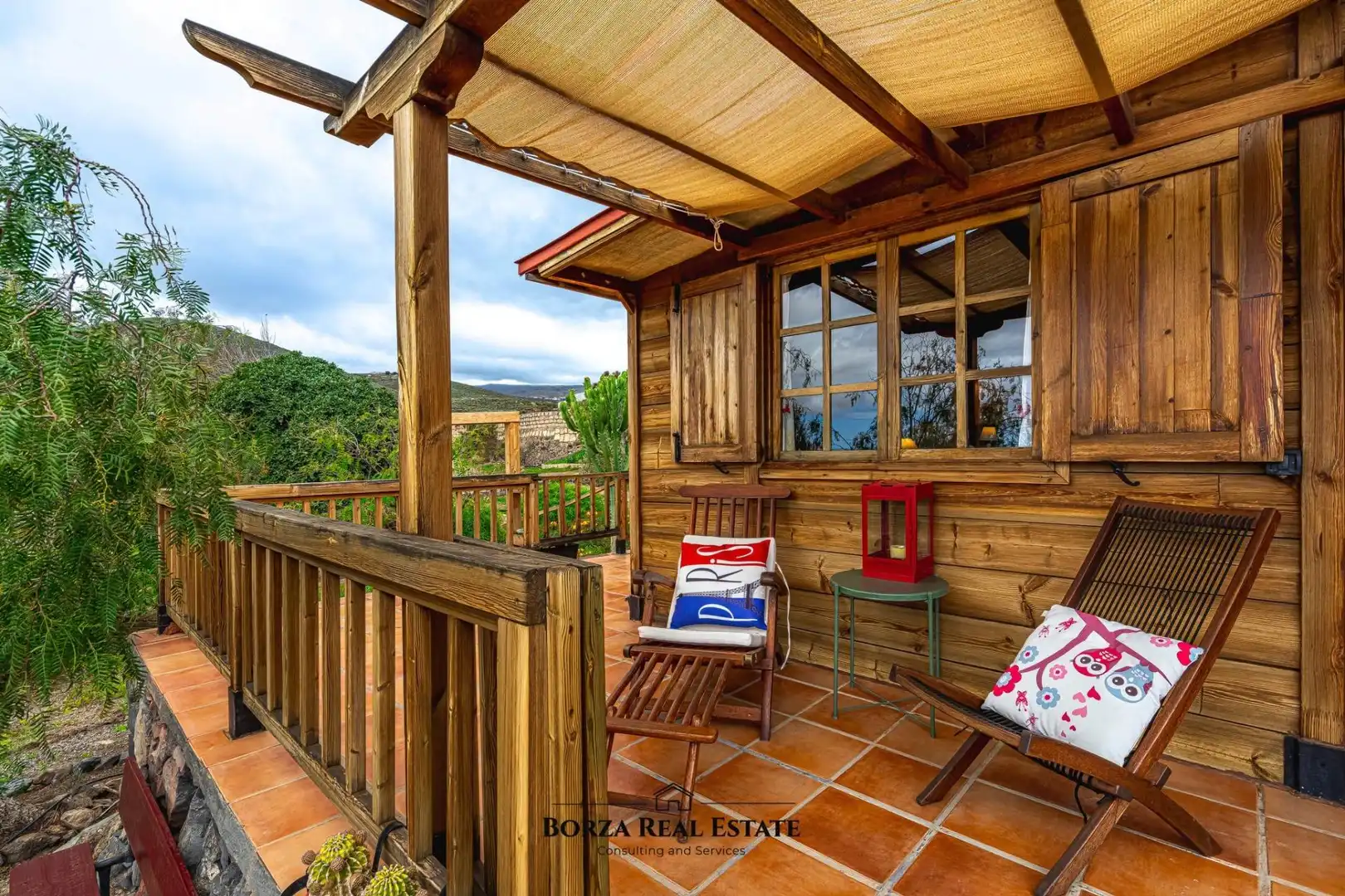 Terraza de Finca rústica de alquiler en Granadilla de Abona con Aire acondicionado, Jardín privado y Terraza