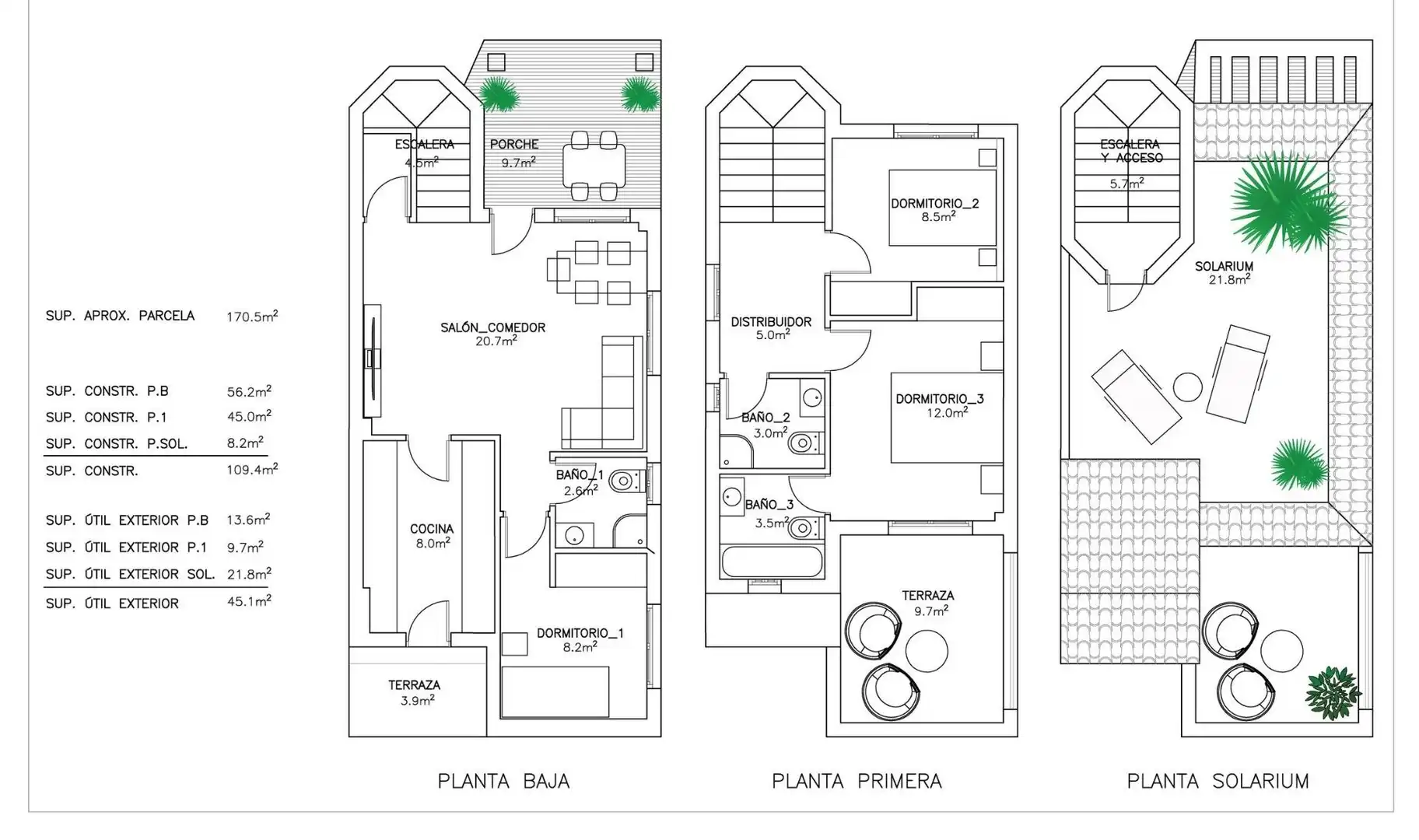Casa adosada en venta en San Fulgencio con Jardín privado, Terraza y Piscina comunitaria