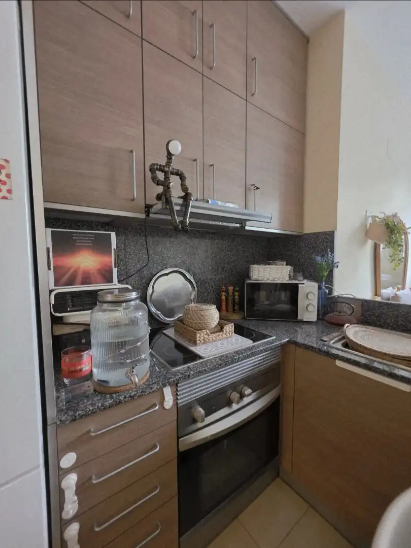 Küche von Wohnung zum Verkauf in Badalona mit Klimaanlage, Heizung und Terrasse