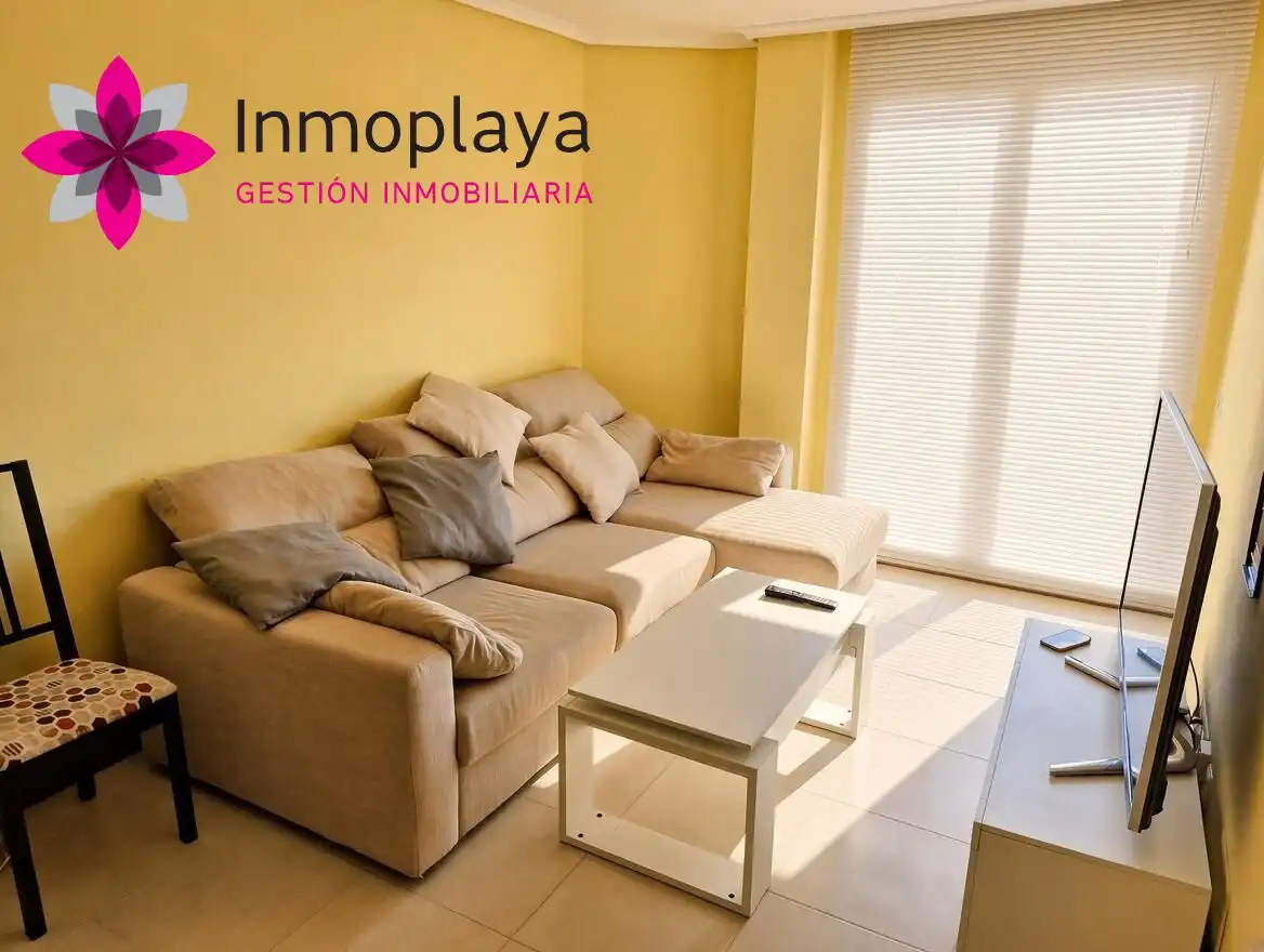 Wohnzimmer von Wohnung zum Verkauf in Noja mit Heizung, Terrasse und Möbliert
