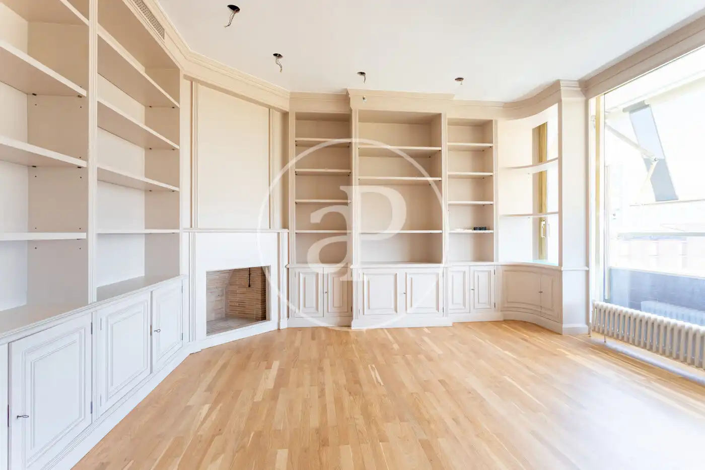 Living room of Flat for rent in Barcelona  with Air Conditioner, Heating and Private garden