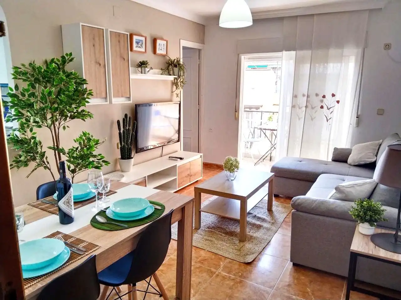 Sala de estar de Piso en venta en San Pedro del Pinatar con Aire acondicionado, Terraza y Amueblado
