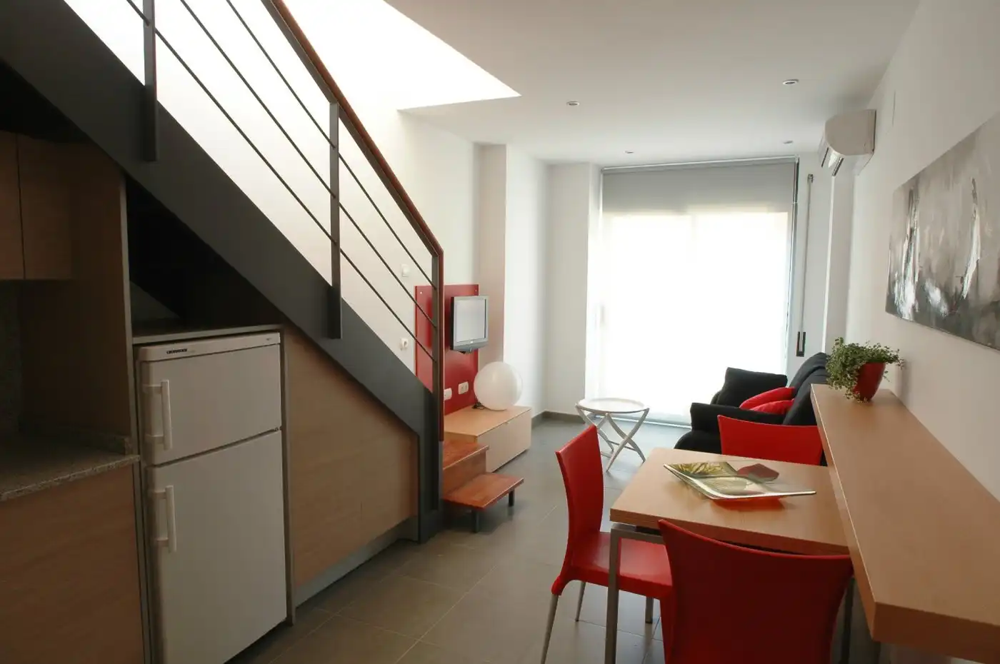 Sala d'estar de Apartament de lloguer en Igualada amb Aire condicionat i Moblat