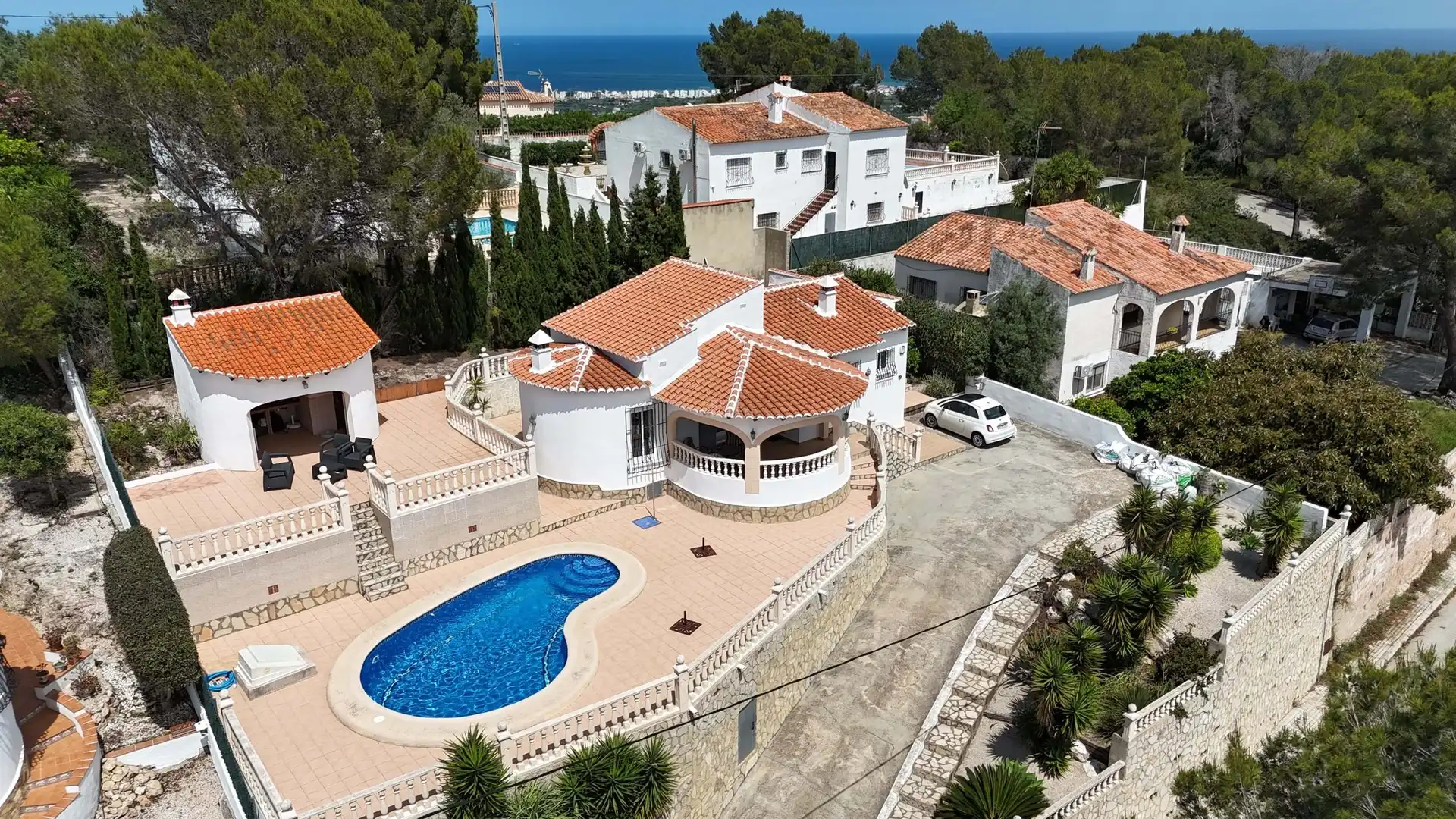 Vista exterior de Casa o xalet en venda en La Font d'en Carròs amb Aire condicionat, Calefacció i Terrassa