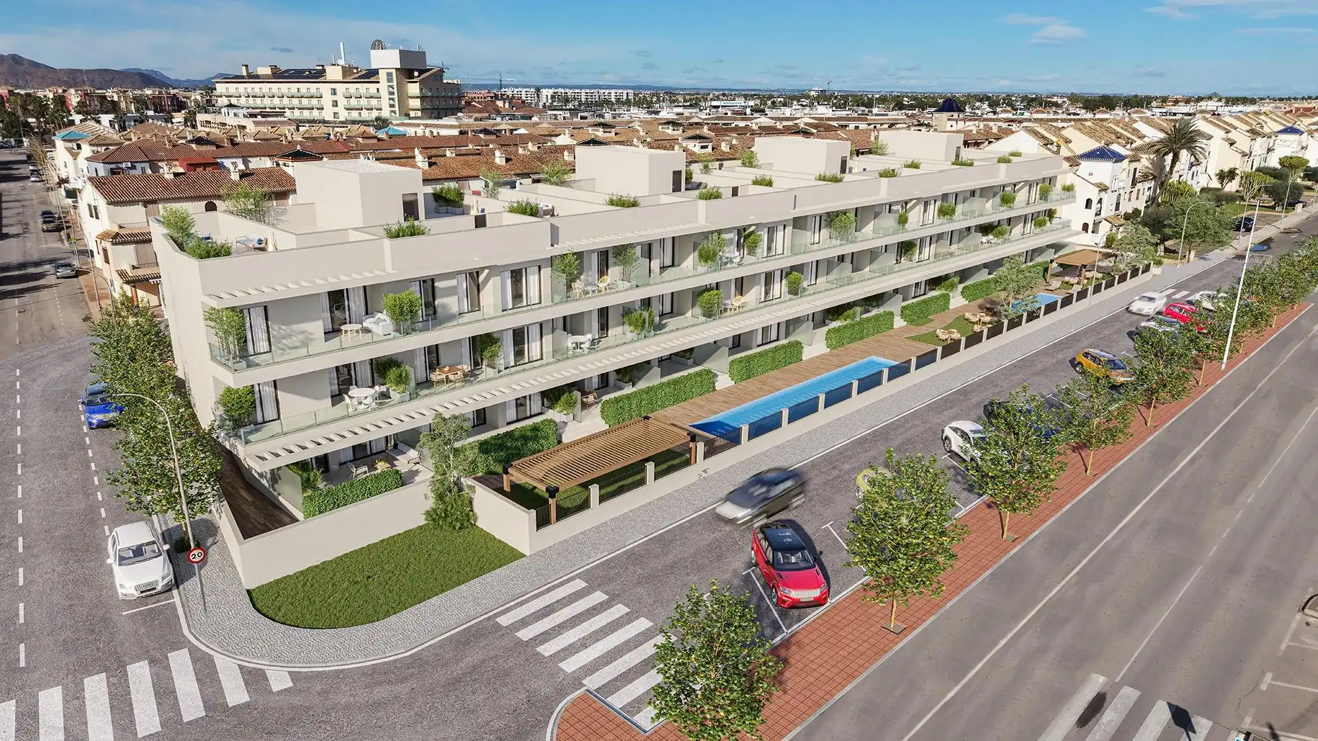 Vista exterior de Apartamento en venta en Los Alcázares con Terraza, Trastero y Balcón