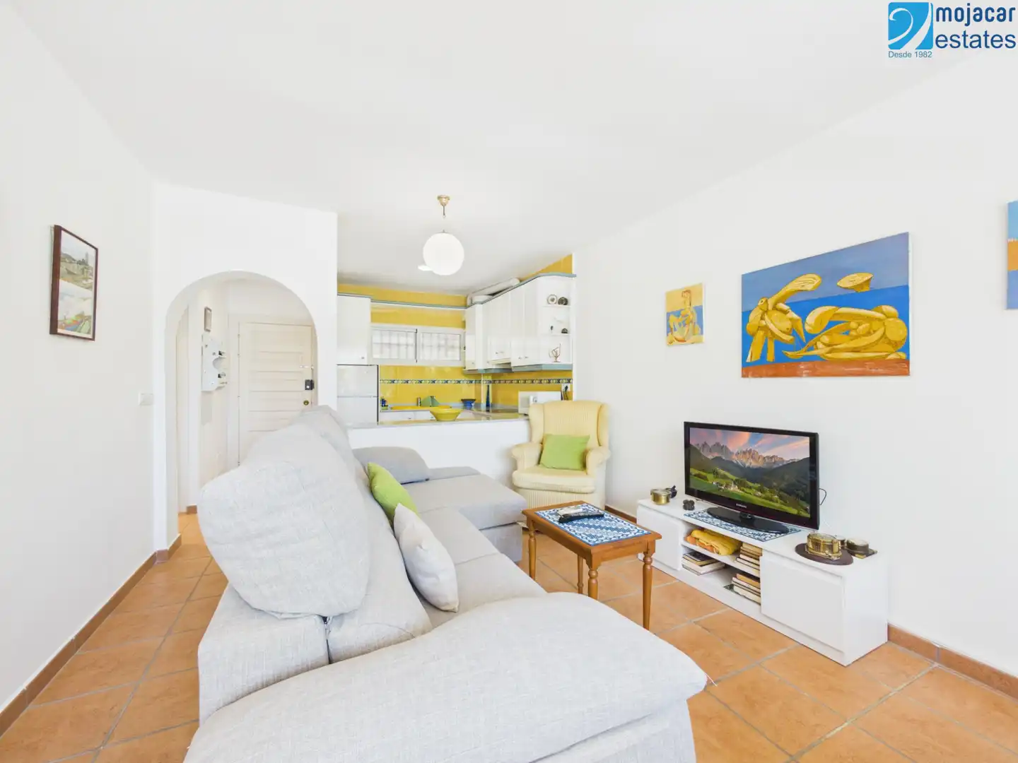Living room of Ground floor for sale in Mojácar  with Air Conditioner, Terrace and Furnished
