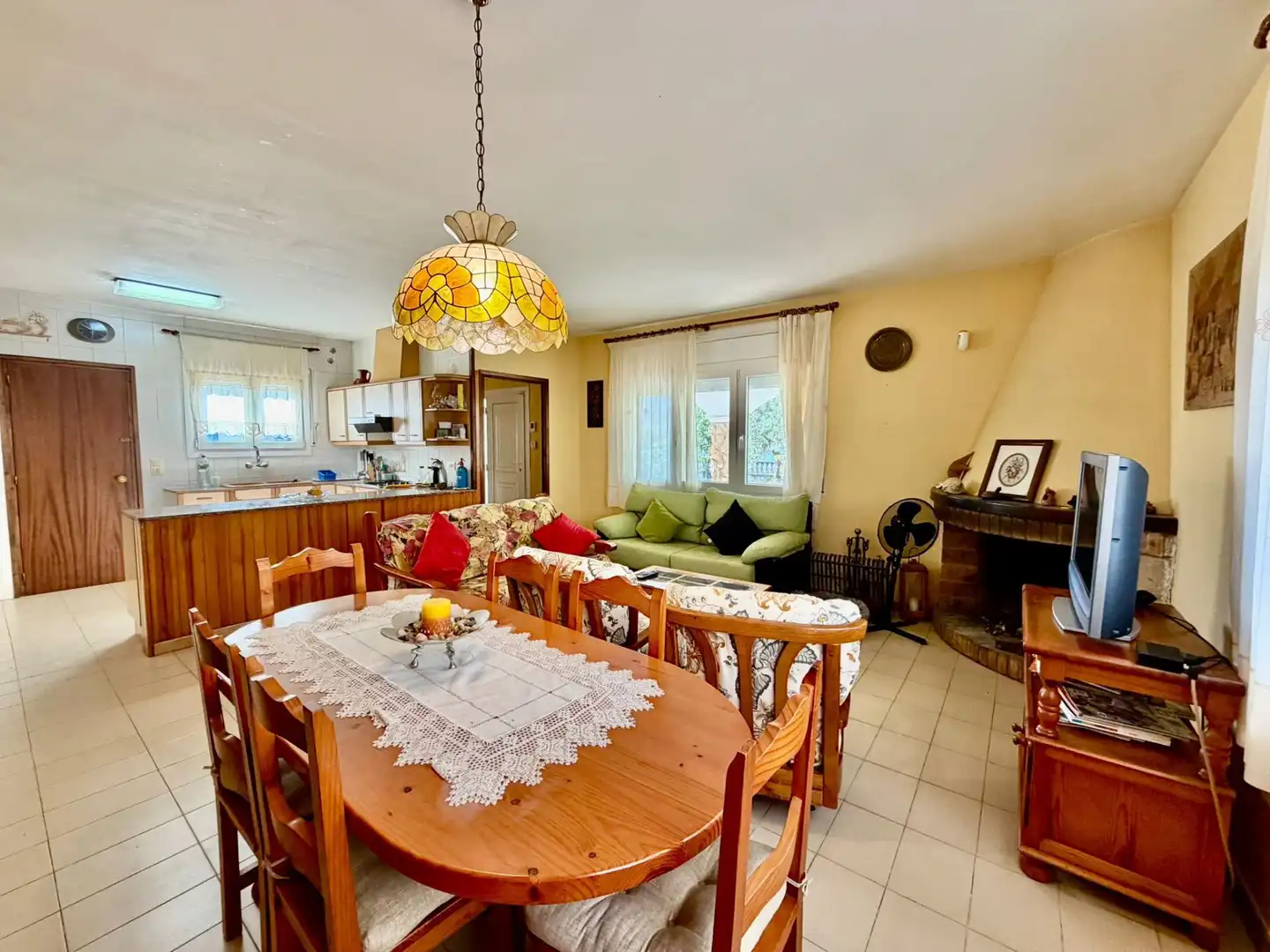 Dining room of Houses for sale in Creixell  with Private garden