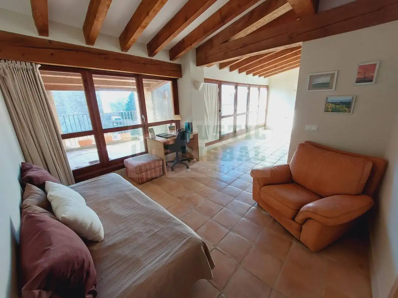 Bedroom of Country homes for rent in Fontanilles  with Air Conditioner, Heating and Private garden
