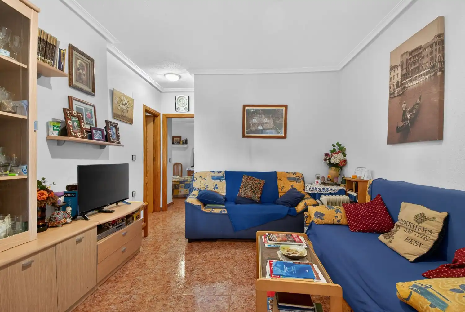 Sala de estar de Apartamento en venta en Orihuela con Piscina y Amueblado