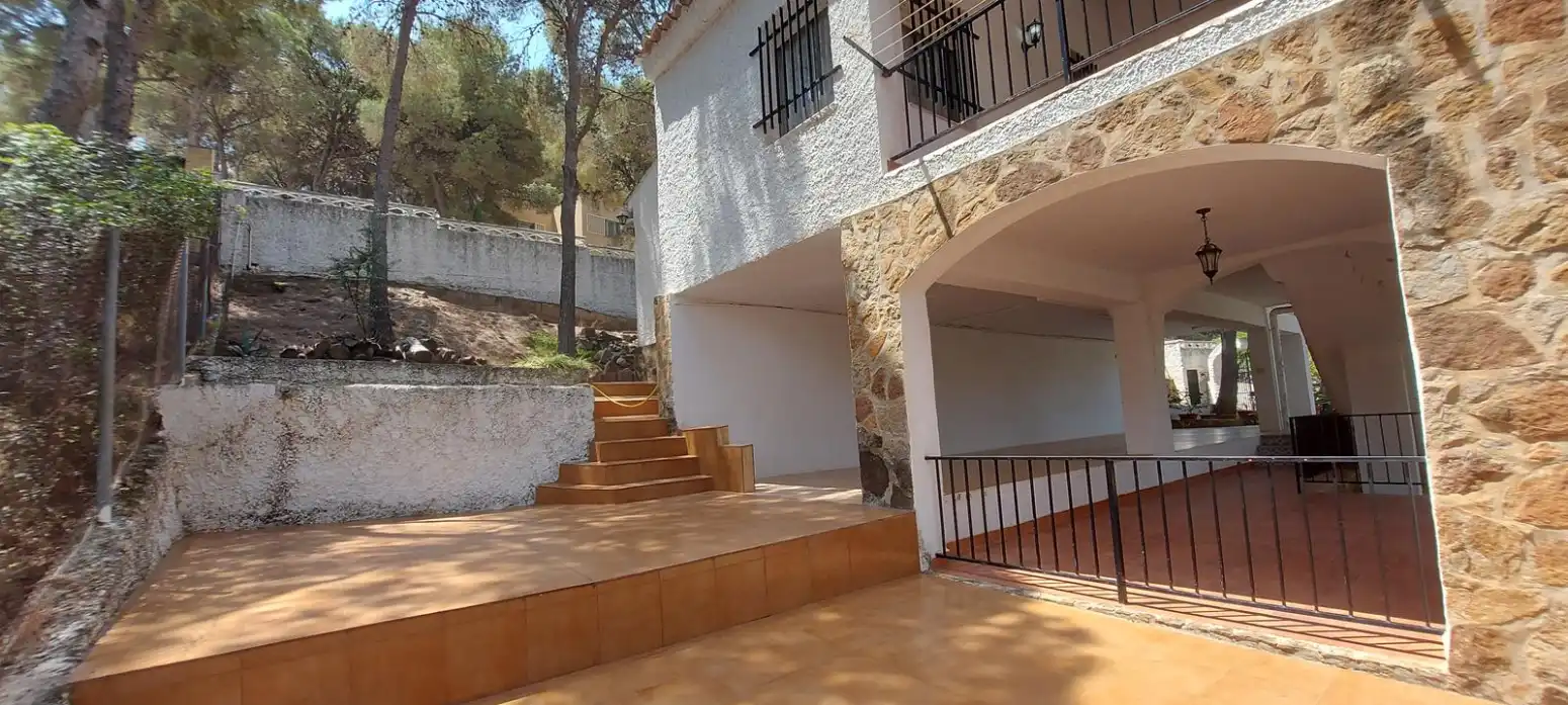 Vista exterior de Casa o chalet en venta en Torres Torres con Jardín privado, Terraza y Piscina