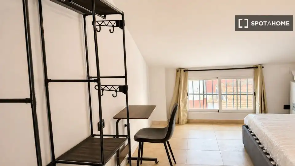 Terraza de Piso de alquiler en Valencia con Aire acondicionado, Calefacción y Amueblado