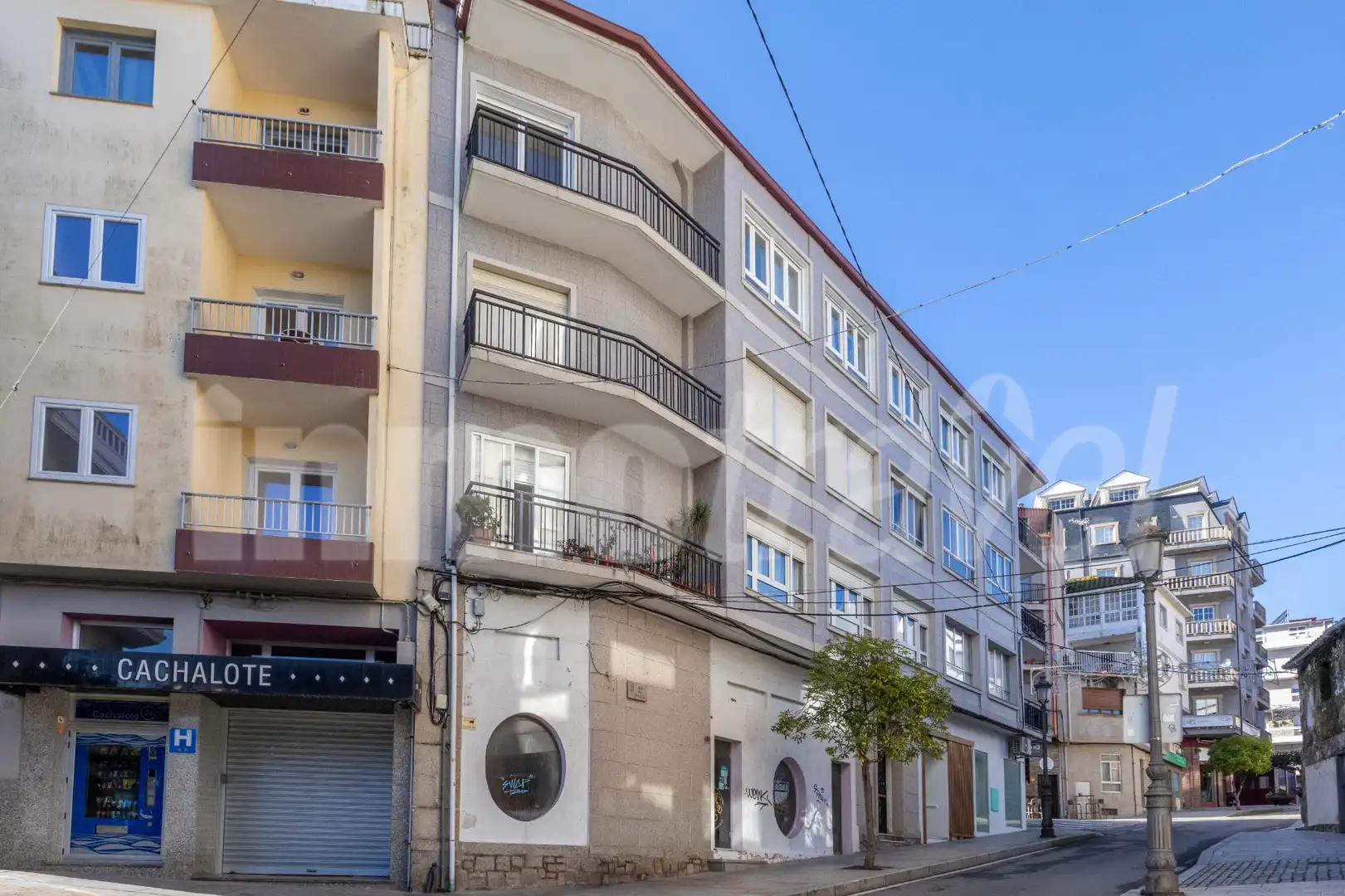 Exterior view of Flat for sale in Sanxenxo  with Parquet flooring, Terrace and Oven