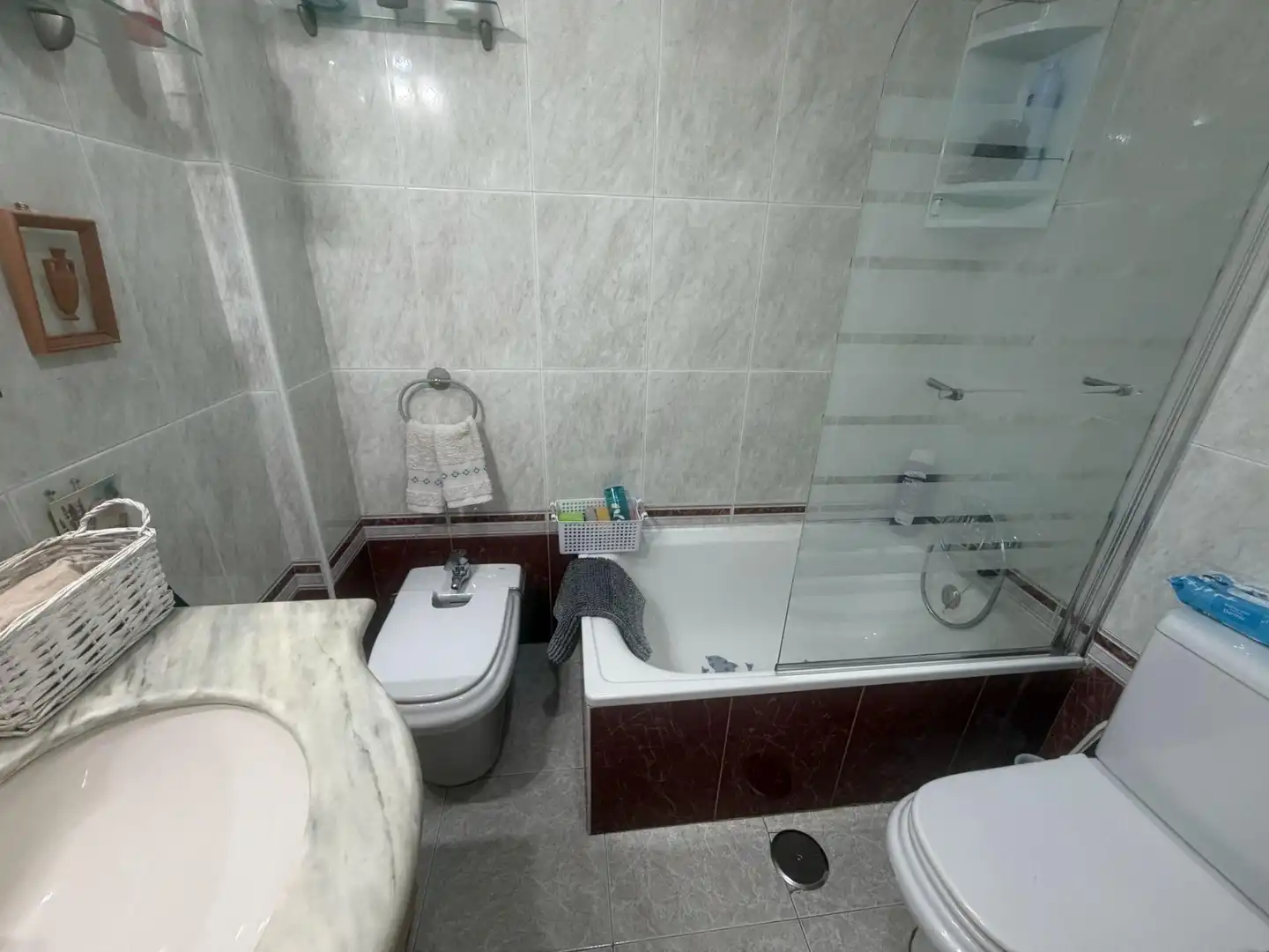 Baño de Casa adosada en venta en Cáceres con Terraza, Trastero y Amueblado