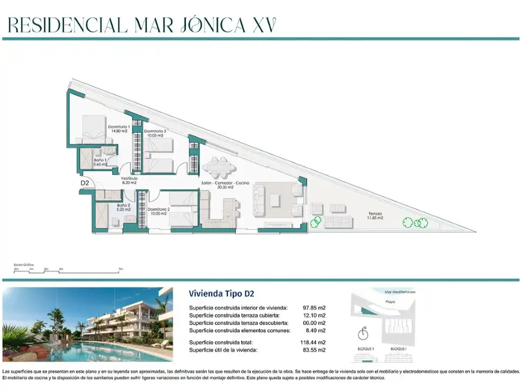 Mini appartamento con piscina in vendita a Calle Mar Jonica, imagen 22