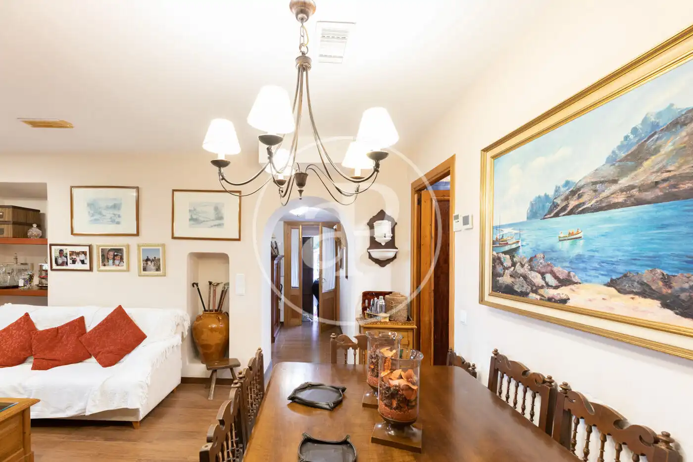 Menjador de Casa o xalet en venda en  Palma de Mallorca amb Calefacció, Jardí privat i Terrassa