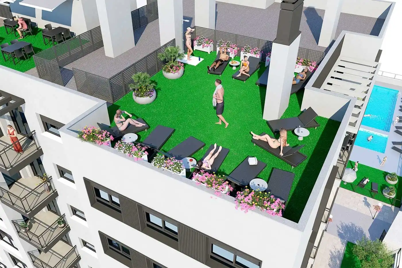 Terrace of Flat for sale in Borriol  with Air Conditioner, Heating and Terrace
