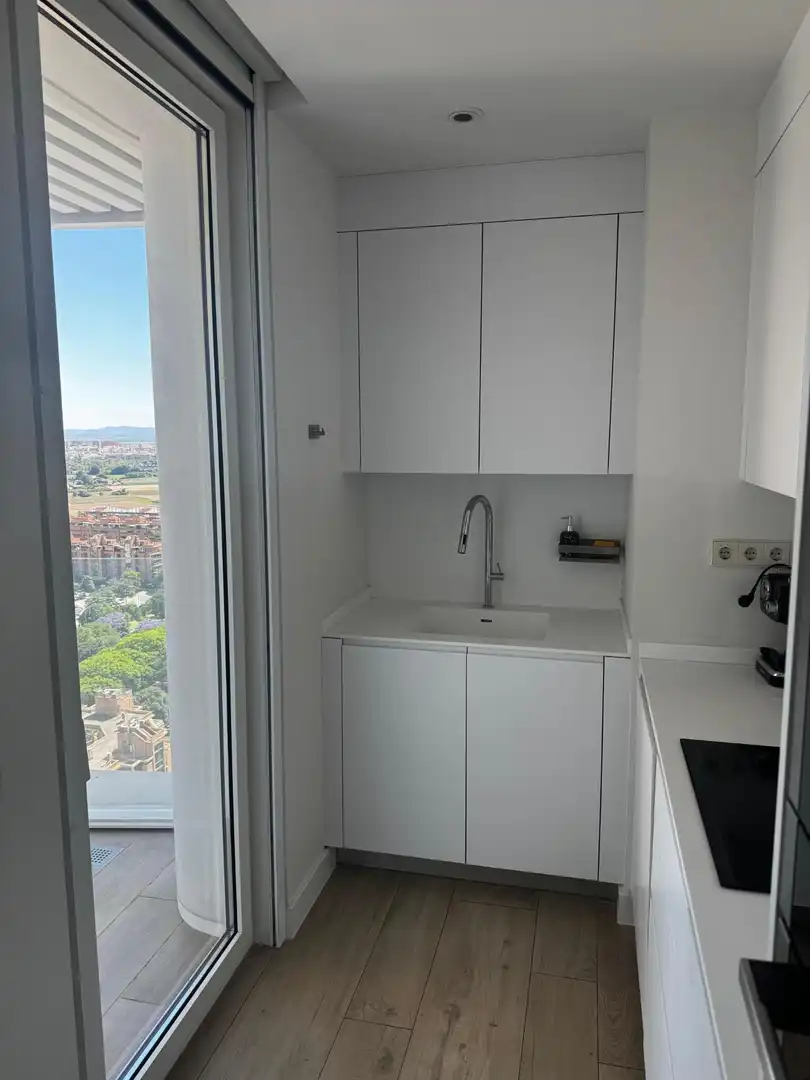 Bany de Apartament de lloguer en Valencia amb Aire condicionat, Jardí privat i Terrassa