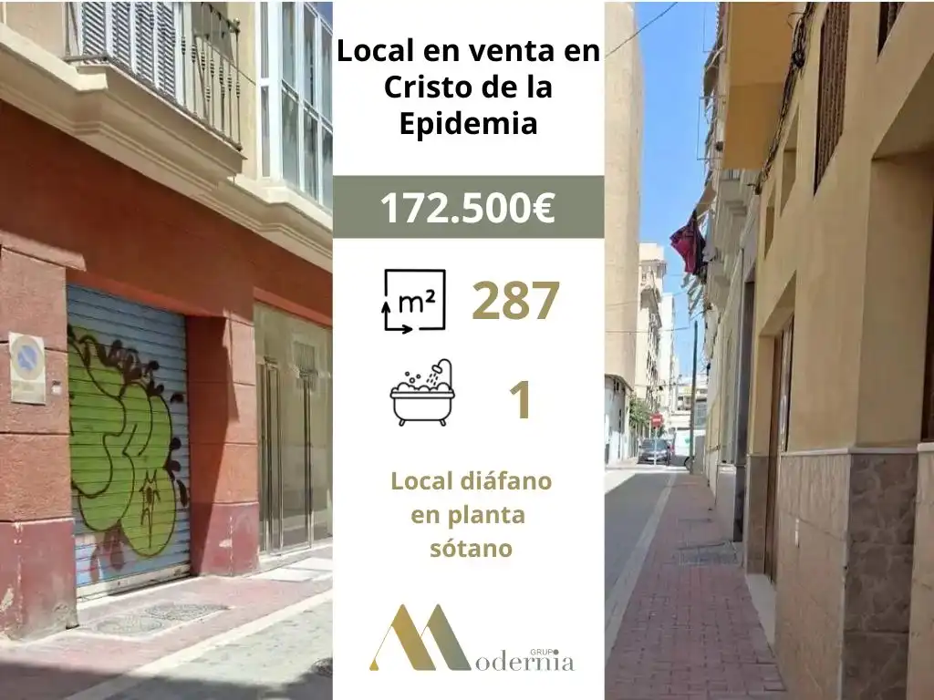 Vista exterior de Local en venta en Málaga