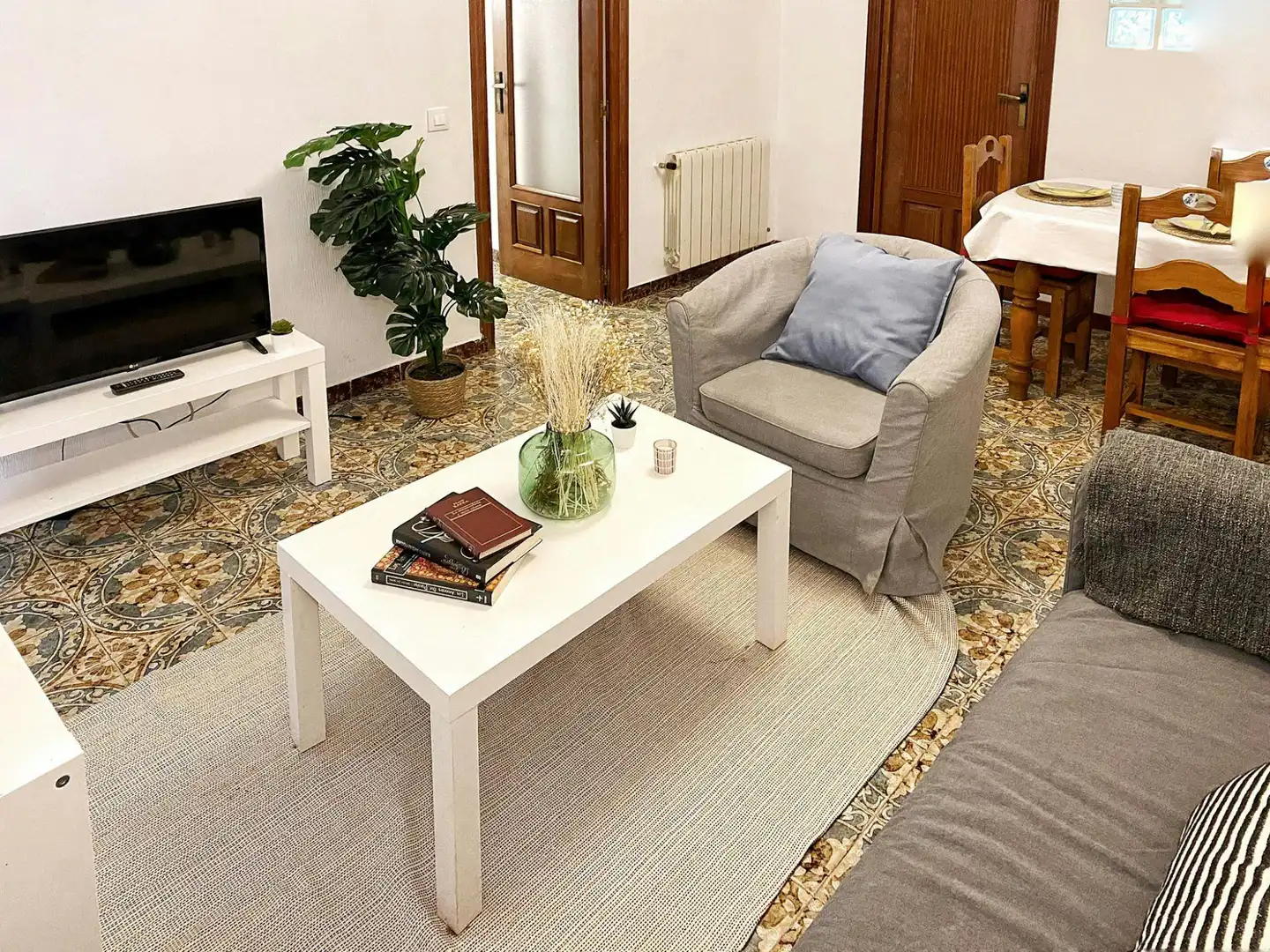 Sala de estar de Piso de alquiler en Madrid con Amueblado, Lavadora y TV