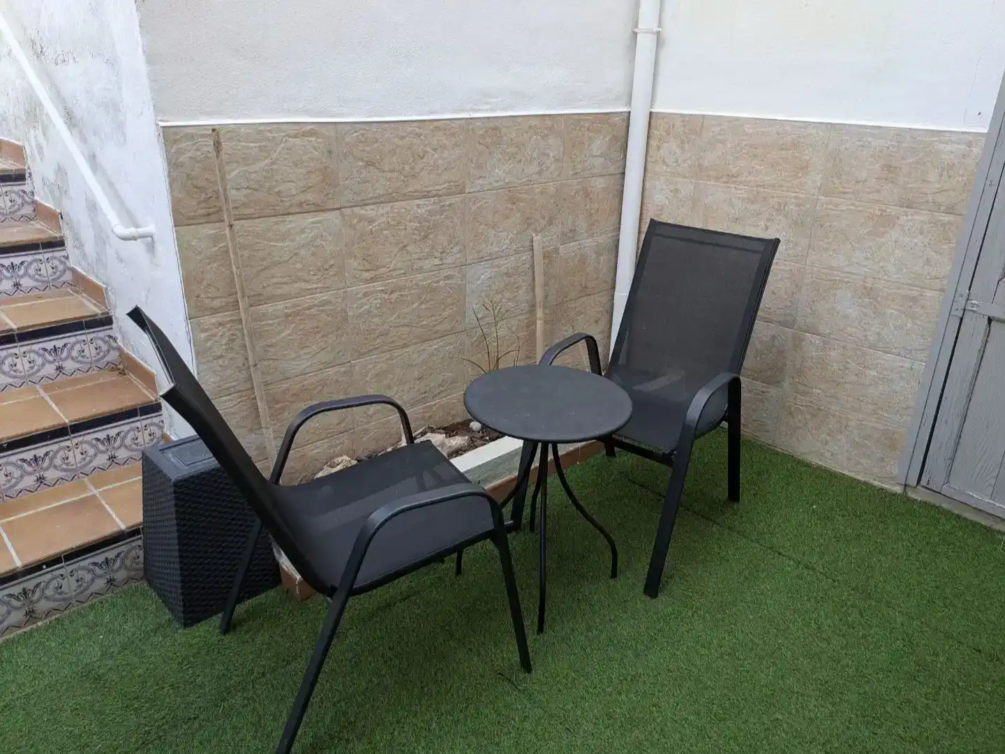 Terrasse von Erdgeschoss zur Miete in Maria de la Salut mit Privatgarten und Möbliert