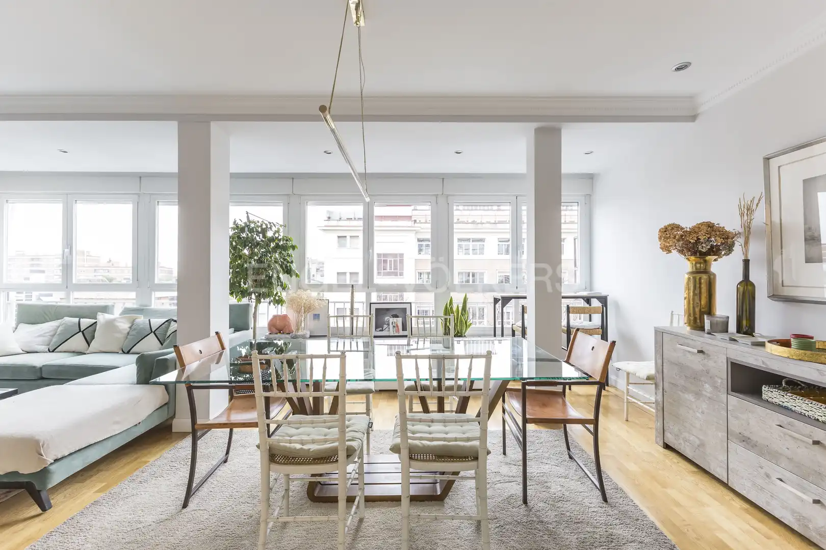 Comedor de Piso de alquiler en Madrid con Aire acondicionado, Calefacción y Parquet