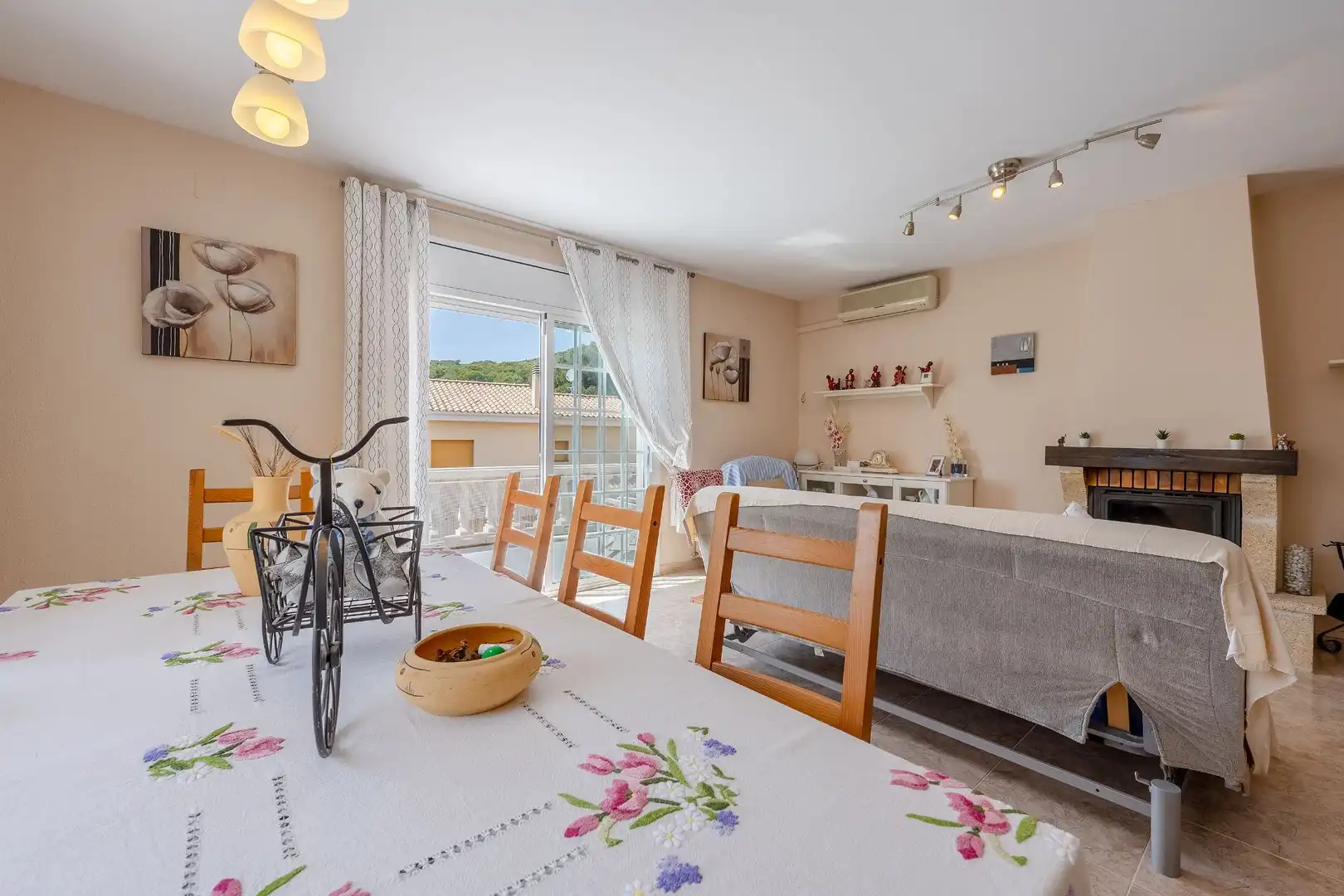 Dining room of Houses for sale in Calafell  with Air Conditioner, Heating and Private garden