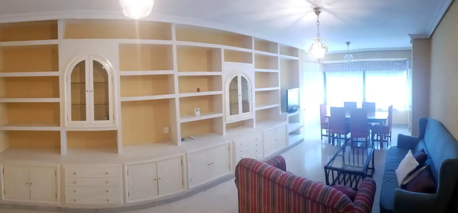 Living room of Flat for rent in Cáceres  with Heating, Terrace and Furnished