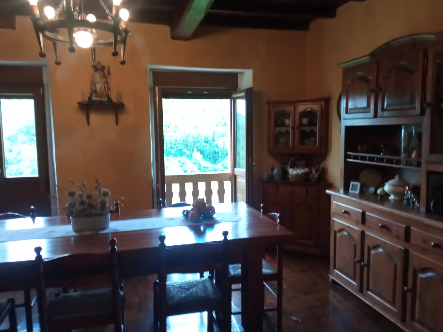 Comedor de Finca rústica en venta en Tineo con Jardín privado, Parquet y Terraza