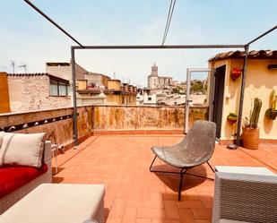 Terrace of Apartment for sale in Girona Capital  with Air Conditioner, Heating and Parquet flooring