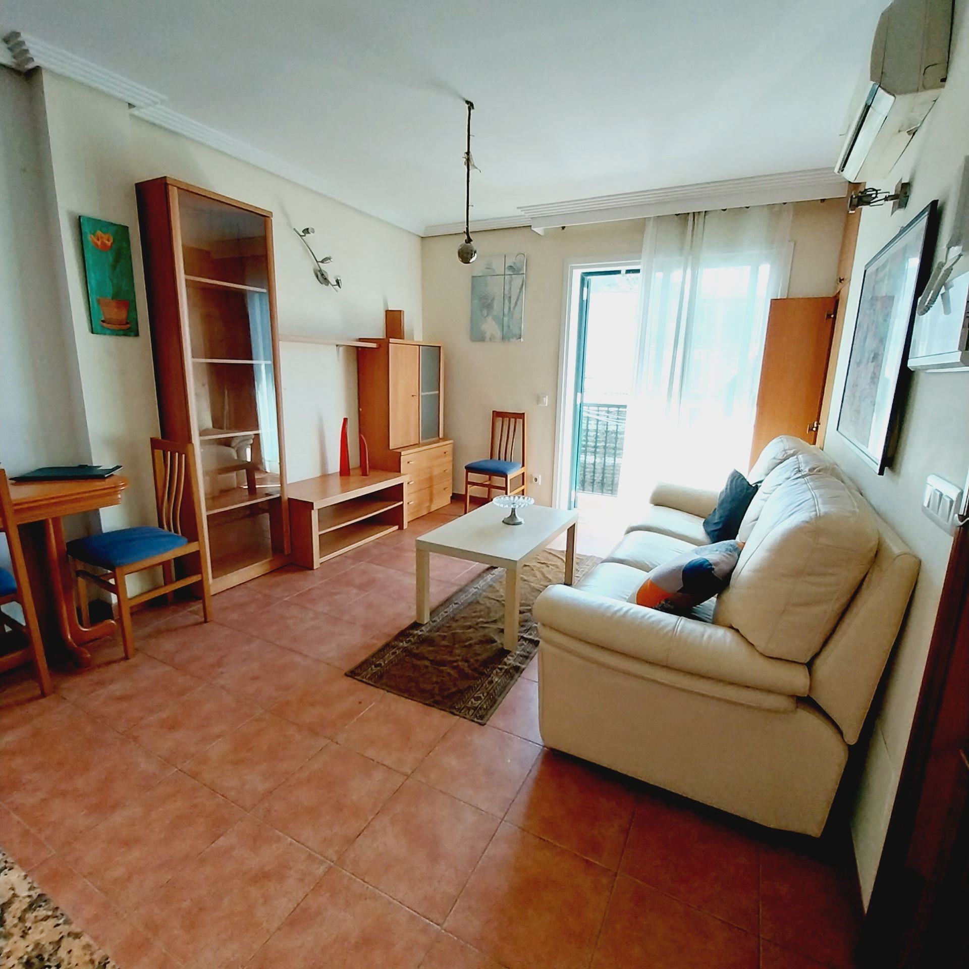 Living room of Flat for sale in Es Mercadal  with Air Conditioner, Furnished and Balcony