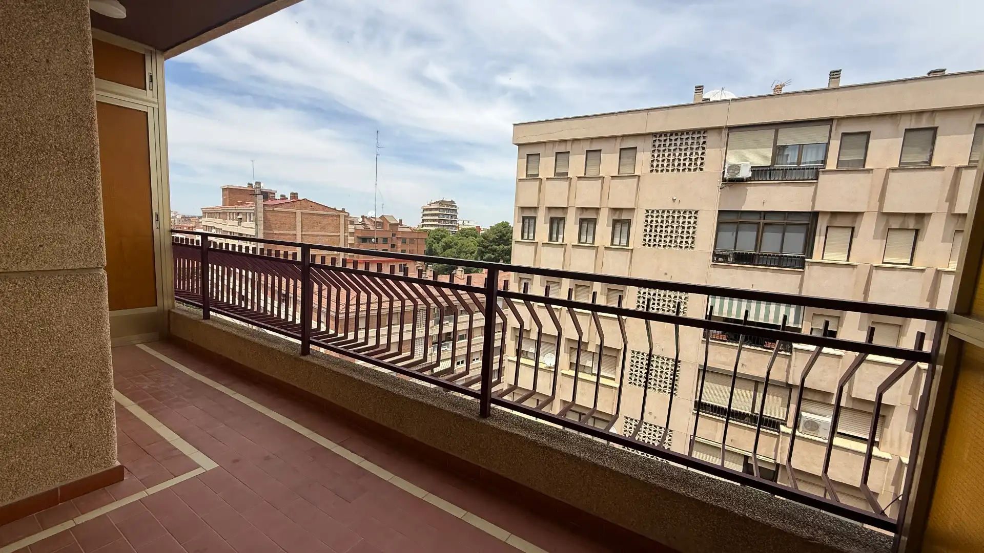 Terraza de Piso de alquiler en Albacete con Calefacción, Terraza y Amueblado