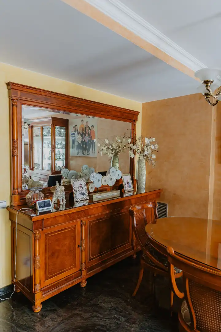 Dining room of Houses for sale in Santa Coloma de Gramenet  with Air Conditioner, Heating and Private garden