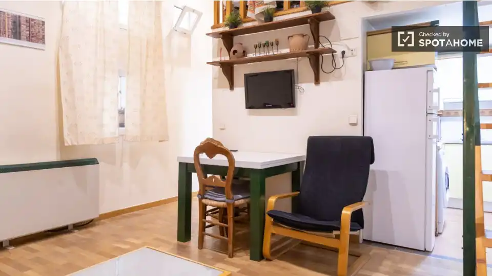 Sala d'estar de Apartament per a compartir en Madrid amb Aire condicionat, Calefacció i Terrassa