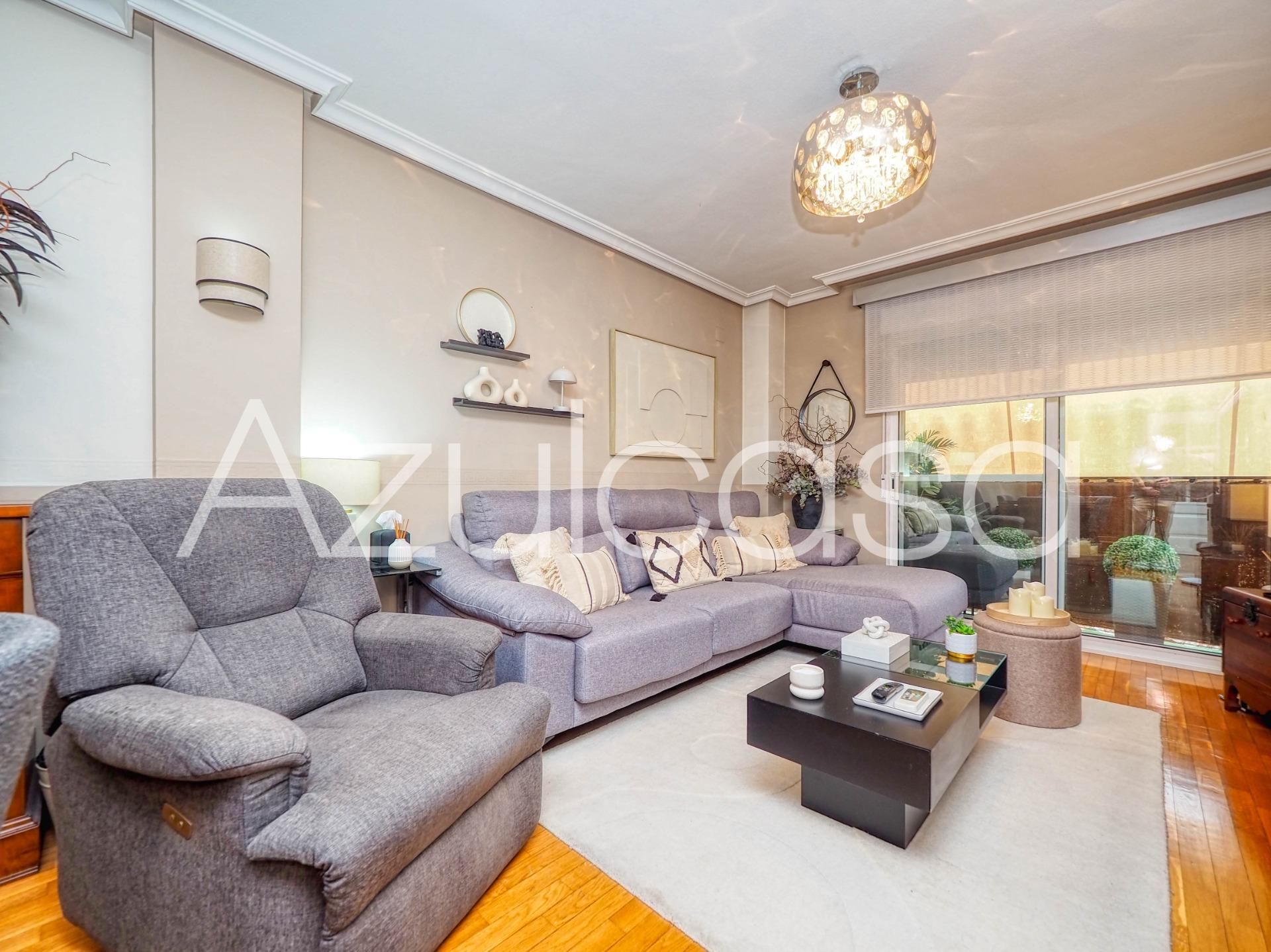 Sala de estar de Piso en venta en Alicante / Alacant con Aire acondicionado y Parquet
