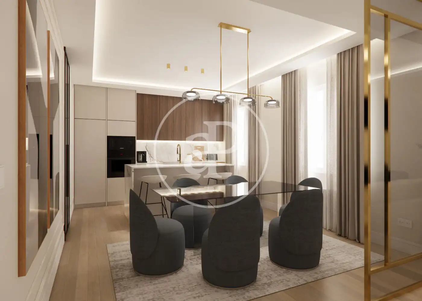 Dining room of Flat for sale in Madrid  with Air Conditioner, Heating and Furnished