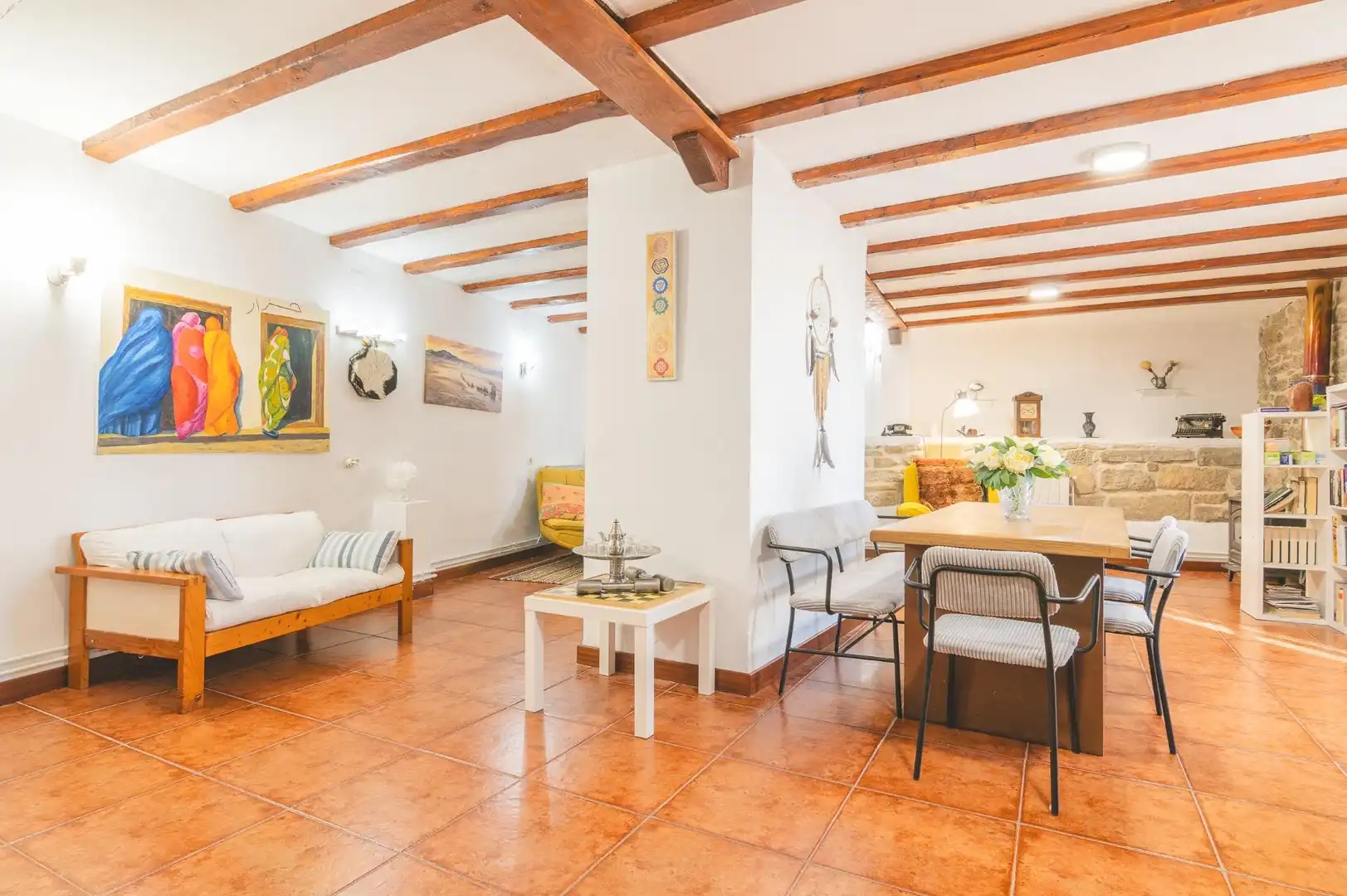 Sala de estar de Finca rústica en venta en Eslava con Jardín privado, Terraza y Trastero