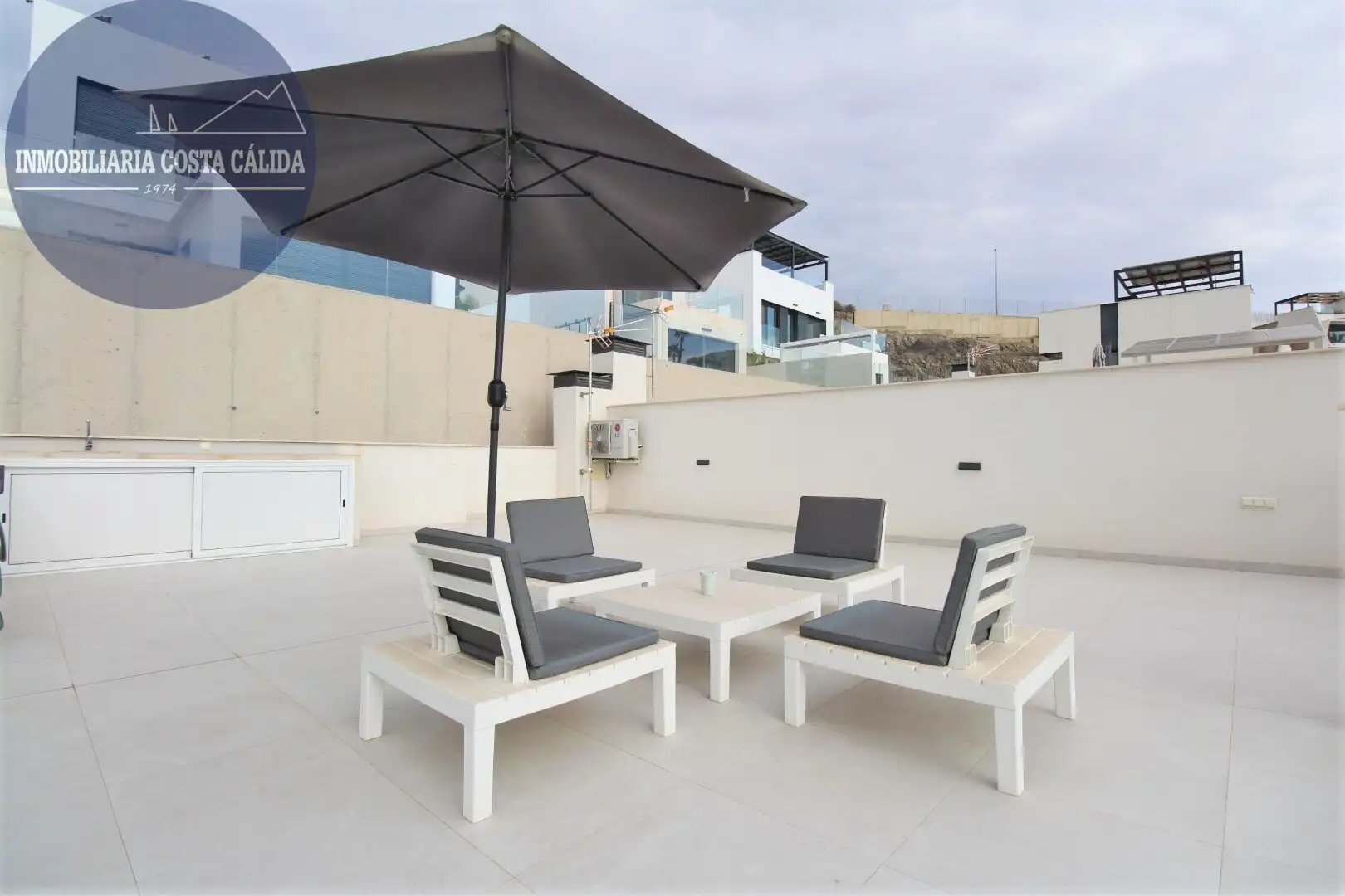 Terraza de Casa adosada en venta en Águilas con Aire acondicionado, Calefacción y Jardín privado