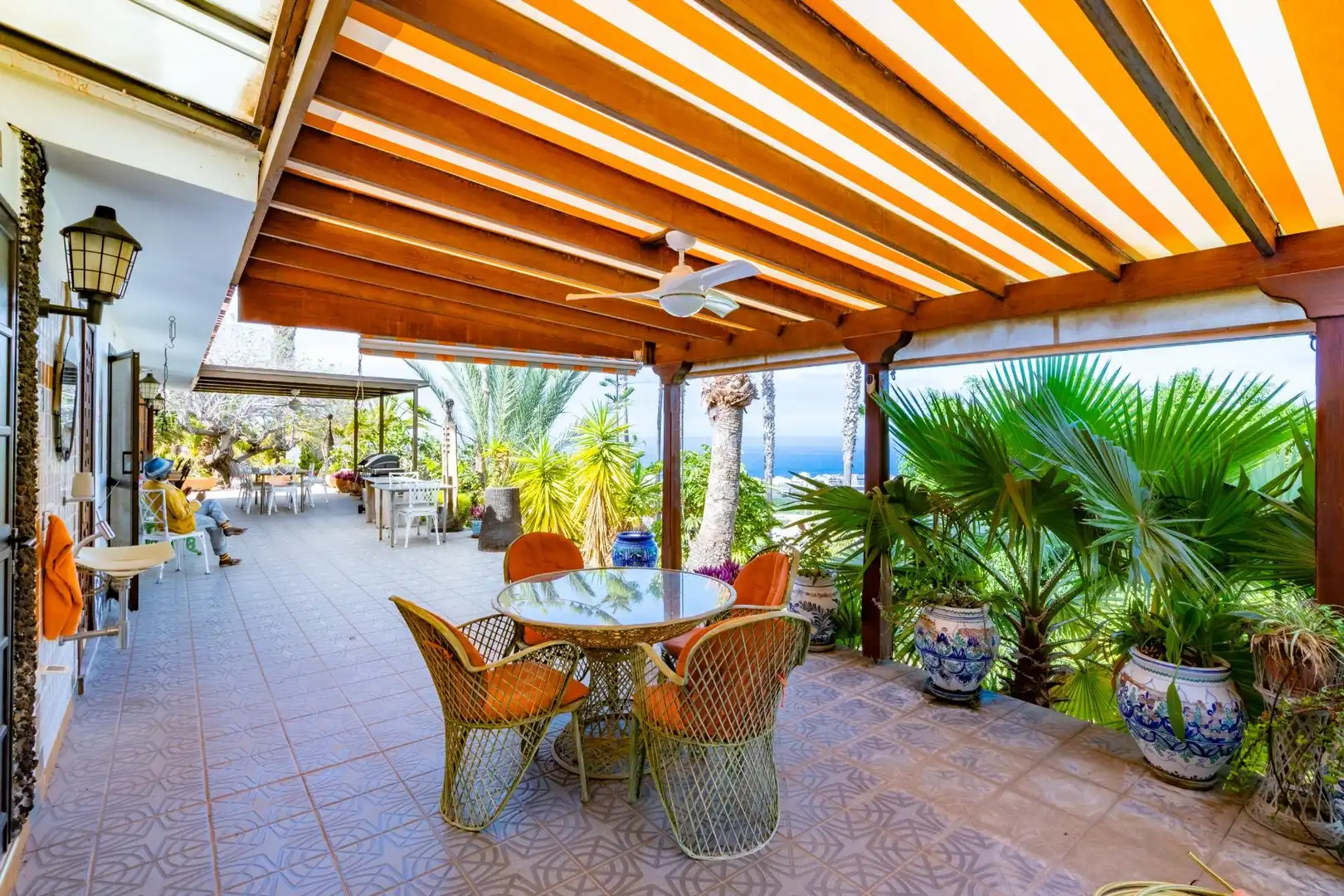 Terrassa de Casa o xalet en venda en Guía de Isora amb Aire condicionat, Jardí privat i Terrassa