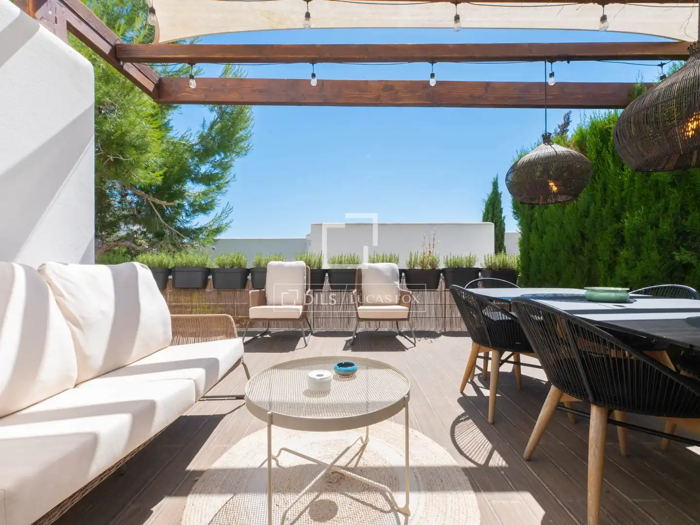 Terrasse von Haus oder Chalet zum Verkauf in Santa Eulària des Riu mit Klimaanlage, Heizung und Terrasse