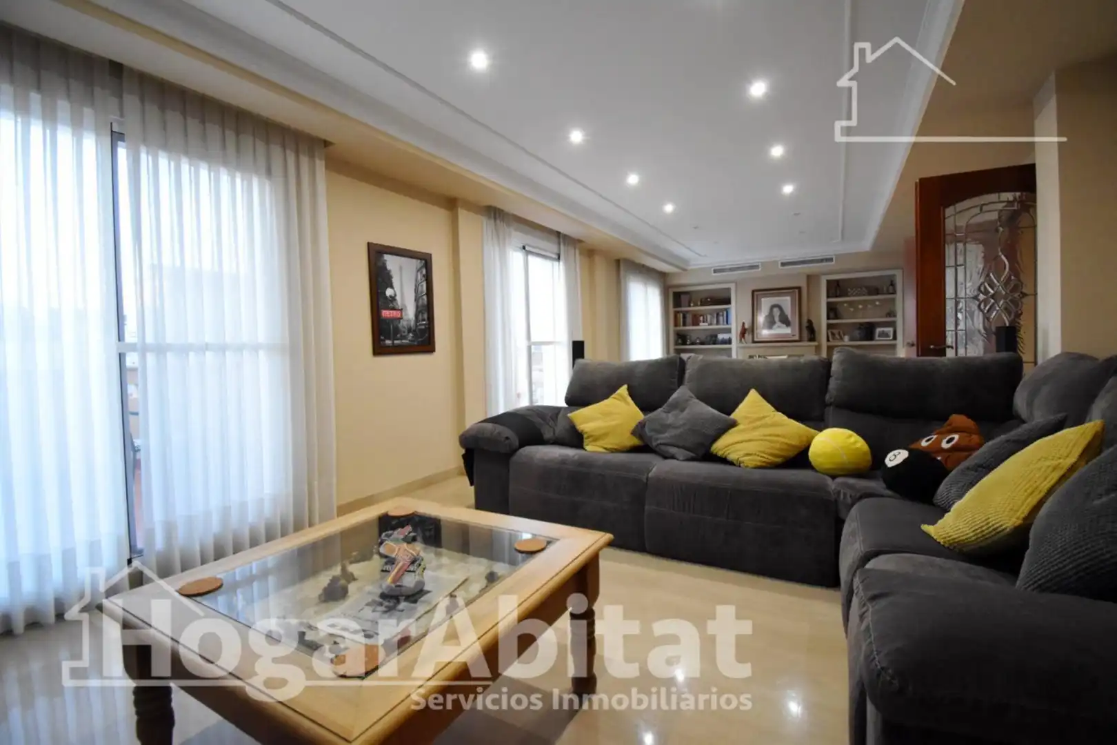Living room of Houses for sale in Almoines  with Air Conditioner, Heating and Terrace