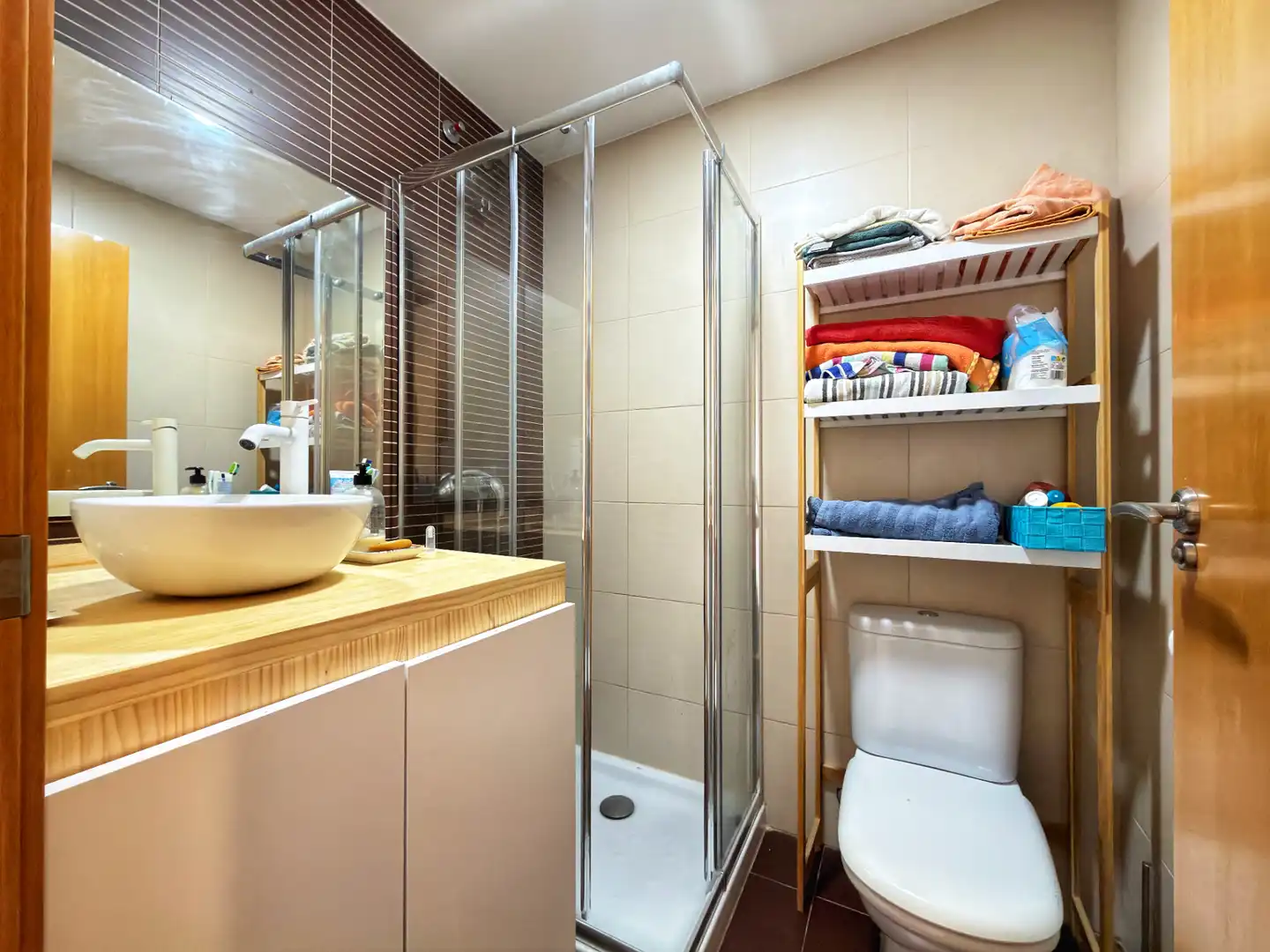 Badezimmer von Dachboden zum Verkauf in Castellón de la Plana / Castelló de la Plana mit Terrasse, Möbliert und Ofen