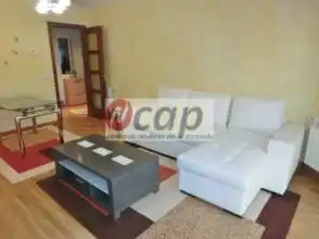Living room of Flat for rent in Gijón   with Heating, Parquet flooring and Furnished