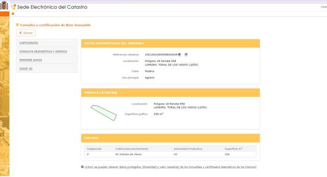 Terreno en Venta en Calle Pico del Lugar, 66 en Toral de los Vados