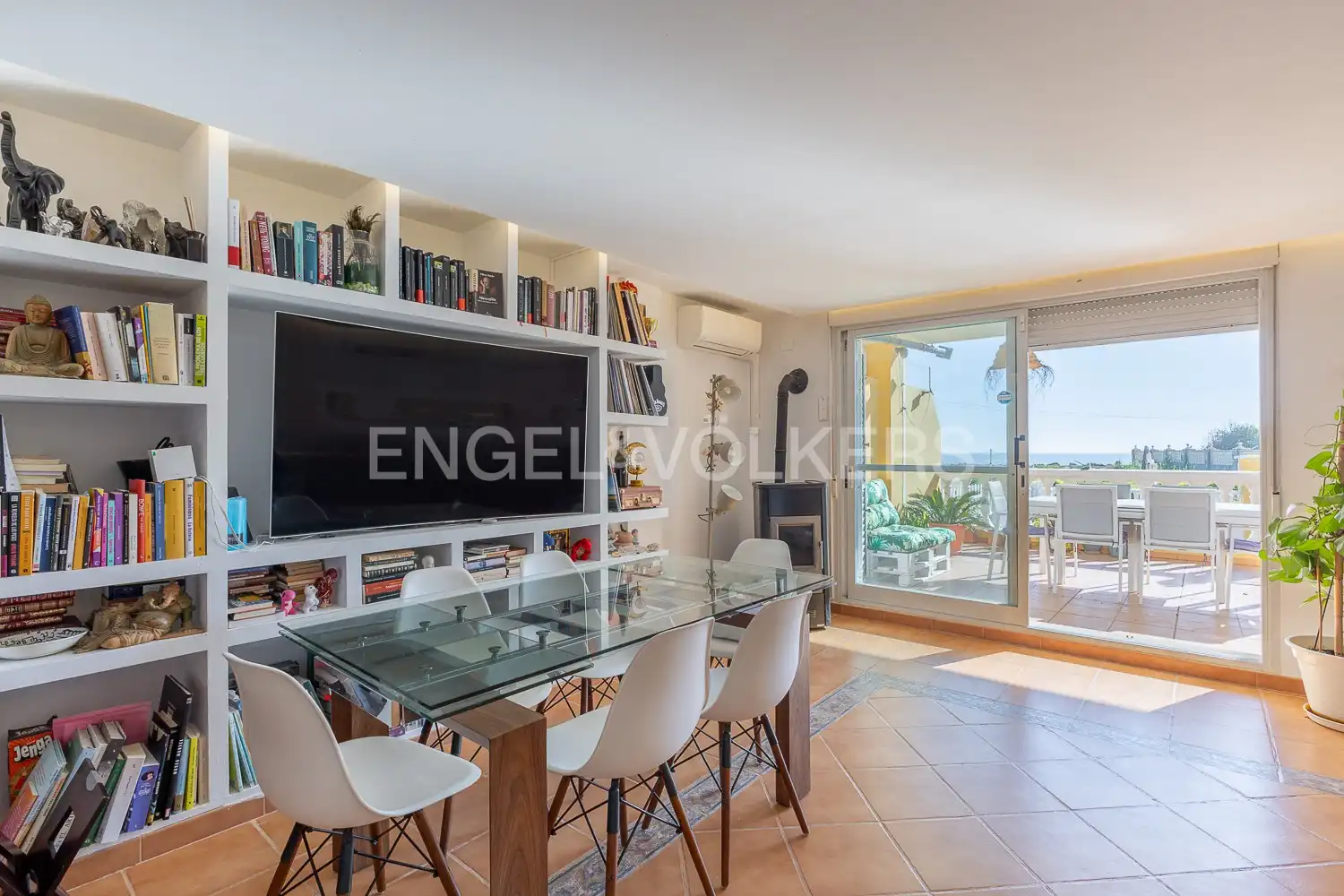 Sala d'estar de Casa o xalet de lloguer en Cullera amb Aire condicionat, Calefacció i Jardí privat