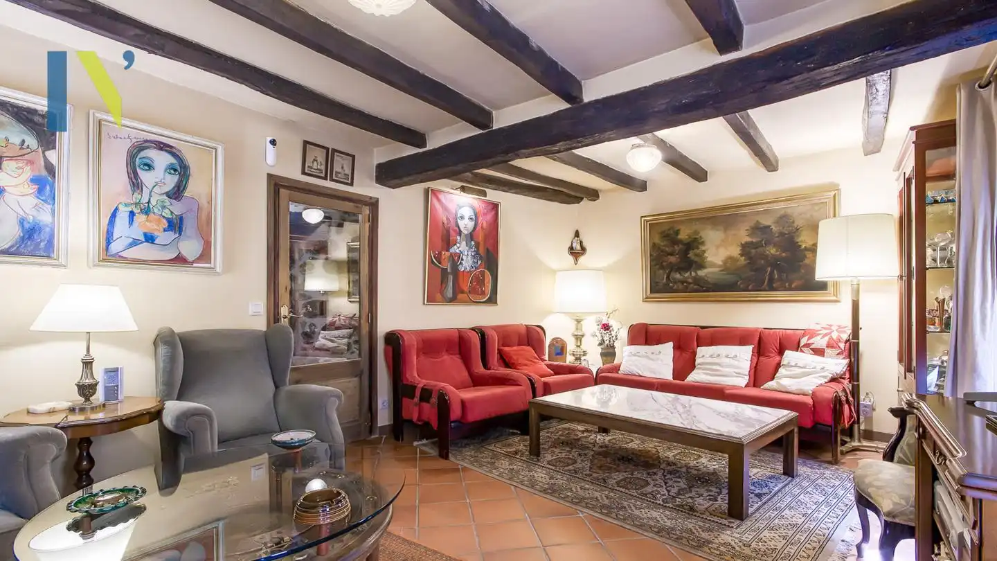 Sala de estar de Finca rústica en venta en Osor con Jardín privado y Terraza