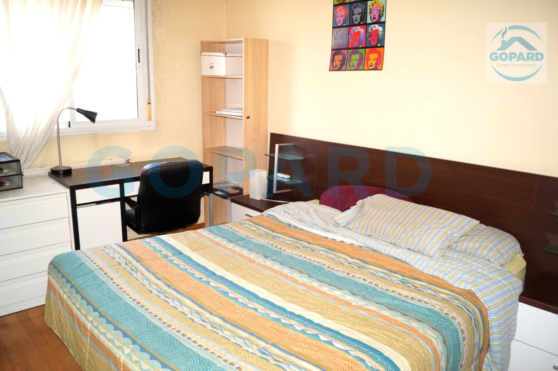 Bedroom of Flat to rent in Villanueva de la Cañada  with Air Conditioner, Heating and Parquet flooring