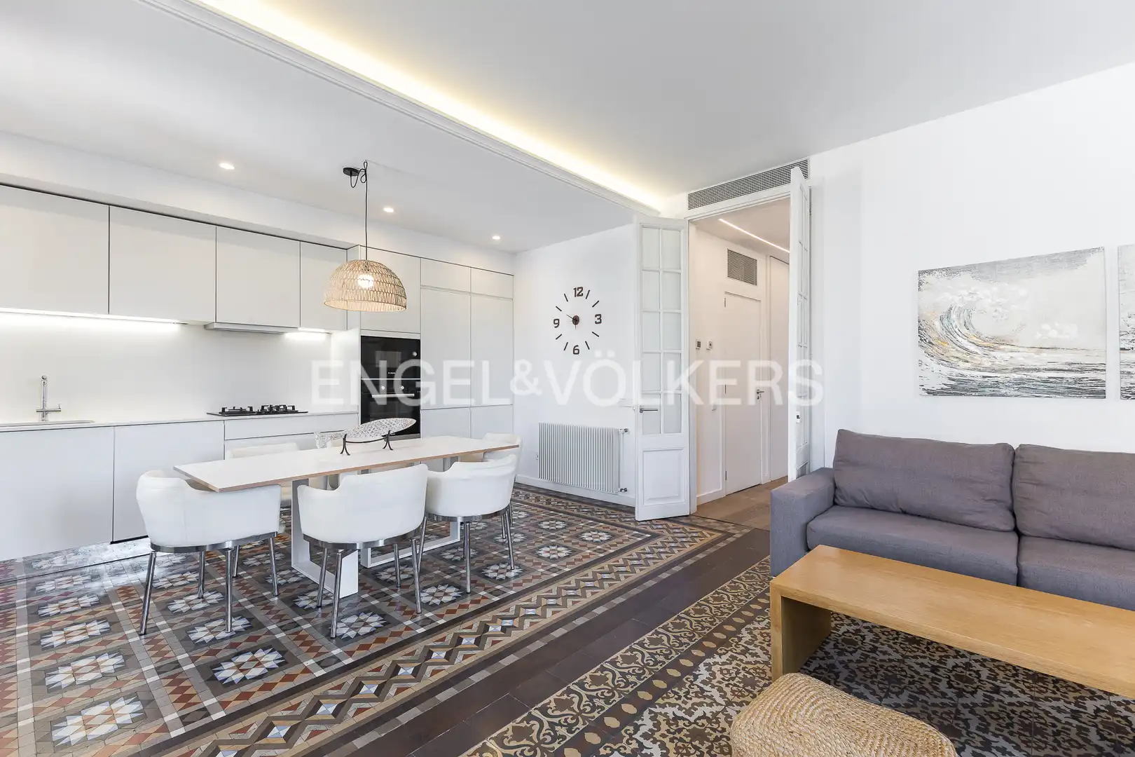 Sala d'estar de Pis de lloguer en Barcelona amb Aire condicionat, Calefacció i Parquet