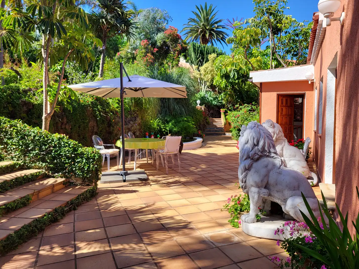 Garden of Country homes for sale in Tacoronte  with Air Conditioner, Heating and Parquet flooring