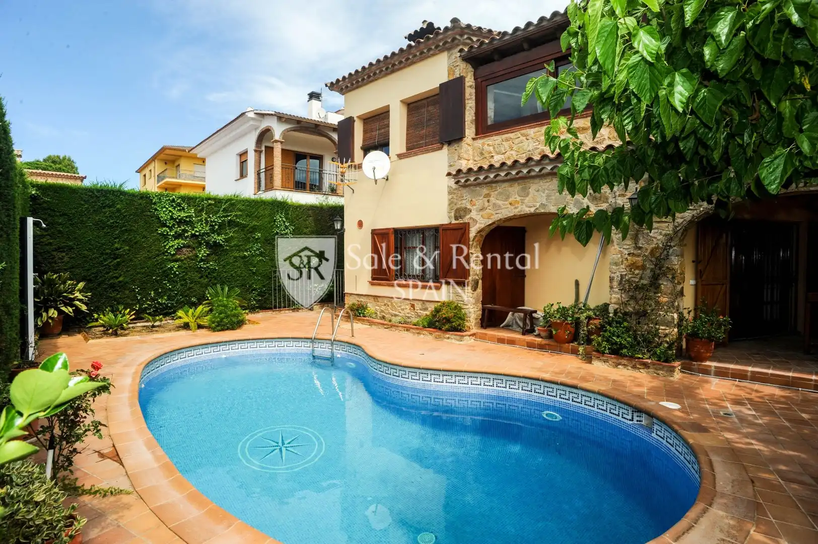 Vista exterior de Casa o chalet en venta en Blanes con Calefacción, Jardín privado y Terraza