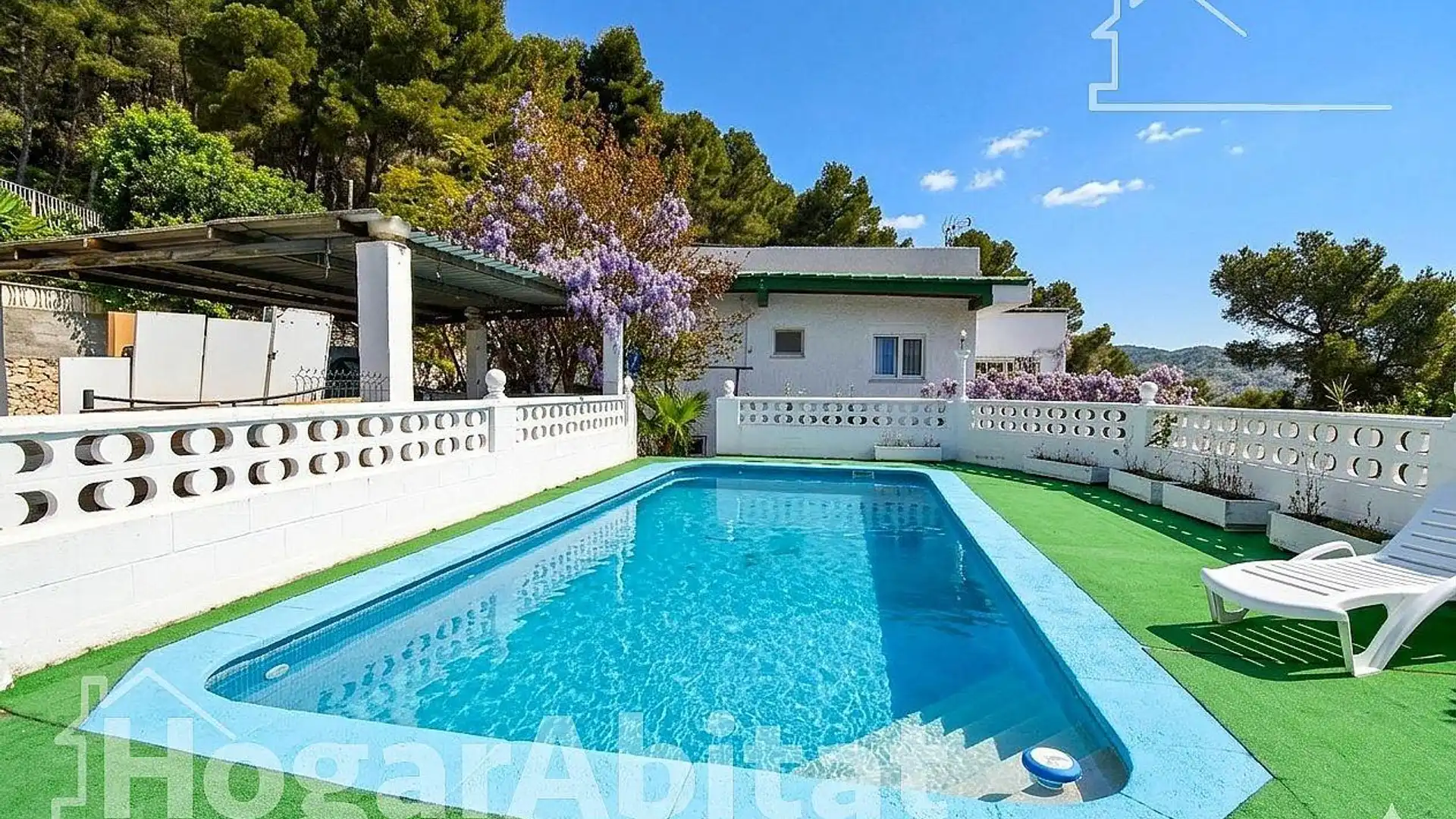 Garden of Houses for sale in Gandia  with Air Conditioner, Terrace and Swimming Pool